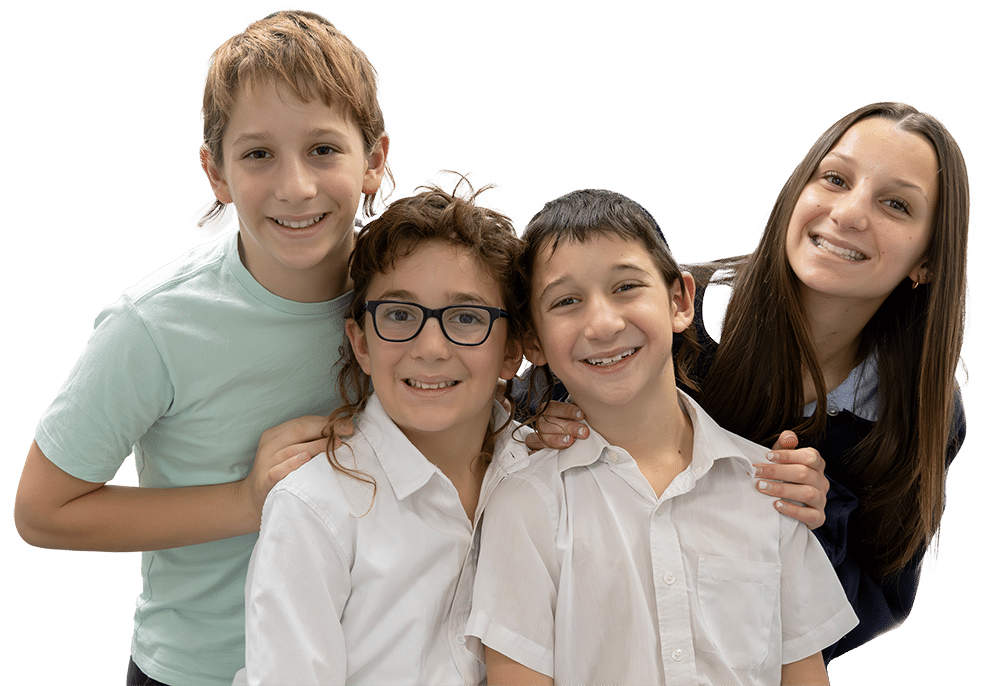 Kids in a sibling group at Fine Orthodontist Sydney clinic.